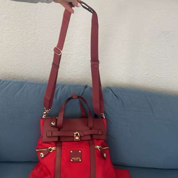 Henri Bendel Jet setter convertible backpack WITH matching wallet - Picture 10 of 11